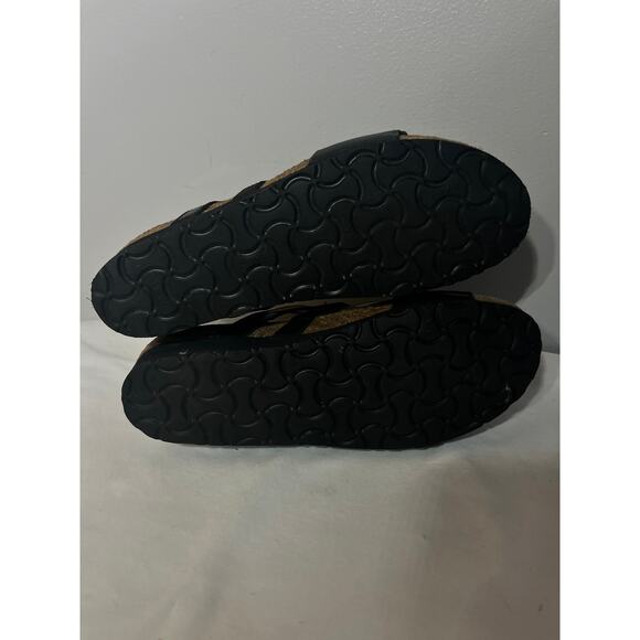 Naot Sandals Nancy Wedge Black Patent Leather Vacation Comfy Casual Travel 39/8 - Picture 3 of 6